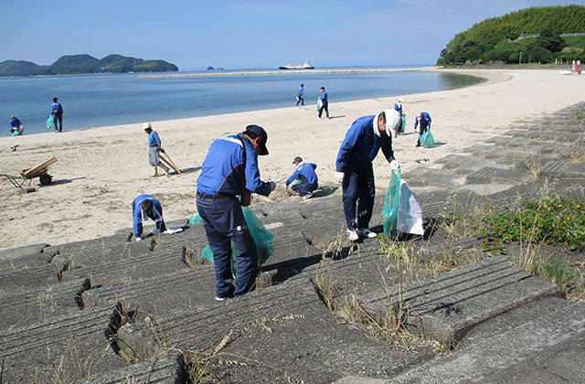 長田海岸清掃（南陽地区）